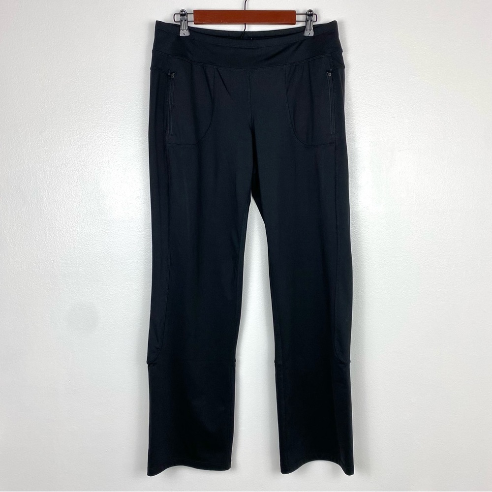 Calvin Klein Performance Black Sweatpants Straight Leg Zip Ankle Women M